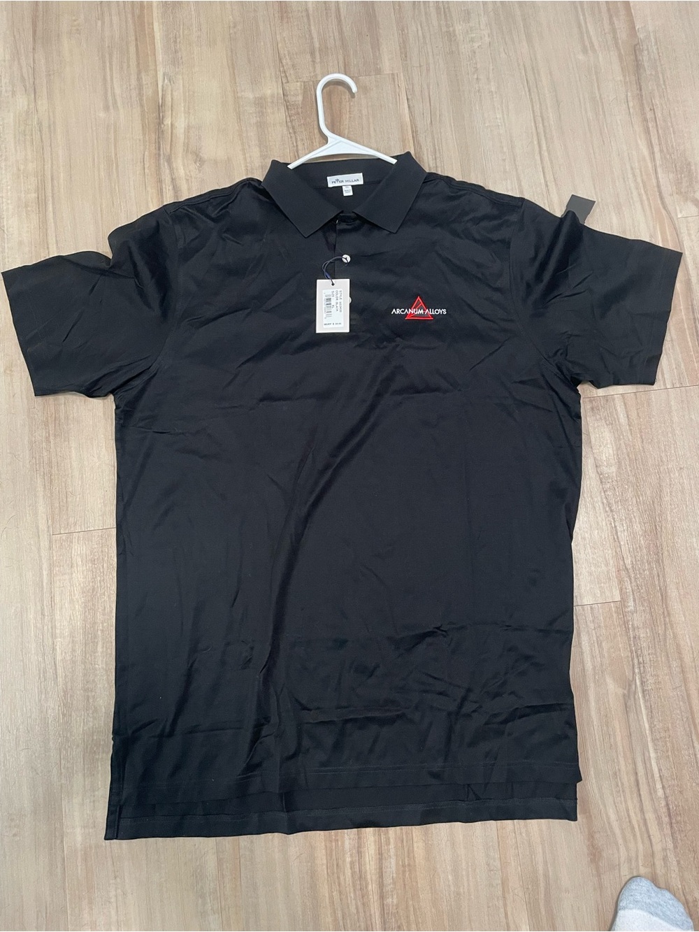 Peter Millar Black Polo with Subtle Logo